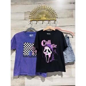 Art Class MTV Ghost Face Bundle Girls 10/12 Purple Black Blue Graphic EUC